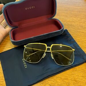Gucci Sunglasses GG0365S Gold